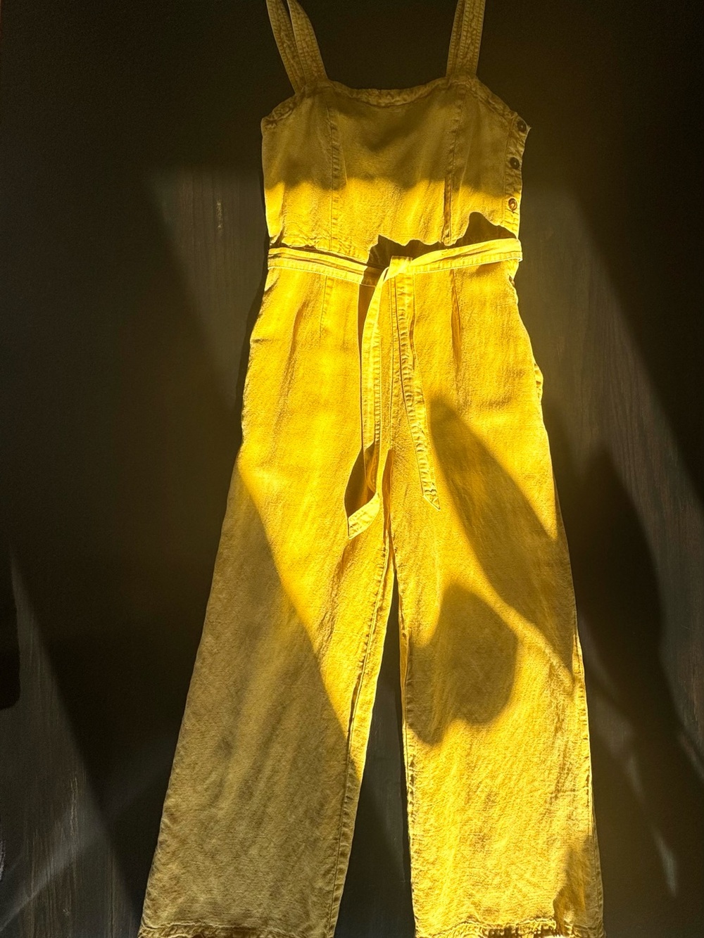 C&C Yellow Women's Wide-Leg Jumpsuit